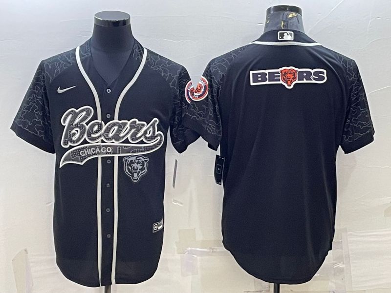 Men Chicago Bears Blank Black Reflector 2022 Nike Co branded NFL Jerseys->tampa bay buccaneers->NFL Jersey